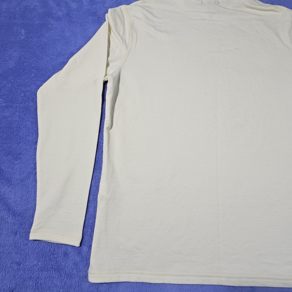 PETER MILLAR GOLF WOOL HOODIE SWEATER -M- IVORY WHITE -CROWN CRAFTED -STRETCH - Picture 10 of 15